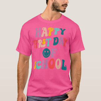 Fijne eerste dag van het Shirt van de school Leerk