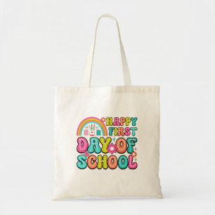 Fijne Eerste Dag van School – Perfecte Terug naar  Tote Bag