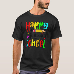 Fijne eerste dag van schoolleraren studenten terug t-shirt