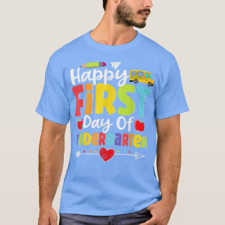 Fijne eerste kleuterdag Terug naar school thee T-shirt