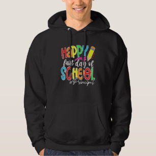 Fijne eerste schooldag directeur terug naar school hoodie