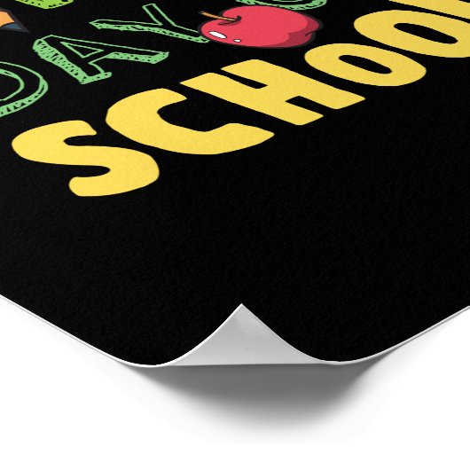 Fijne eerste schooldag poster (Hoek)