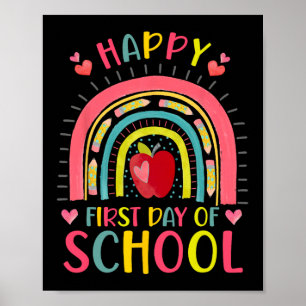 Fijne eerste schooldag Regenboog Lerares Byck To Poster