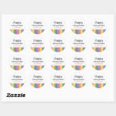 Fijne eerste schooldag ronde sticker (Vel)