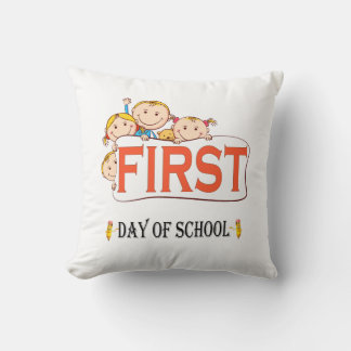 Fijne eerste schooldag Terug naar school baby Kussen