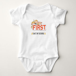 Fijne eerste schooldag Terug naar school baby Romper