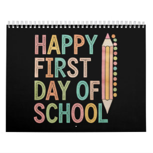 Fijne eerste schooldag Terug naar school Kalender