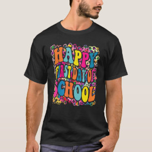 Fijne eerste schooldag voor het Stropdas van leerk T-shirt