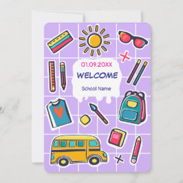 Fijne eerste schooldag WELKOM Kaart