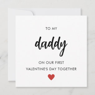Fijne eerste Valentijnsdag als papa Feestdagenkaart