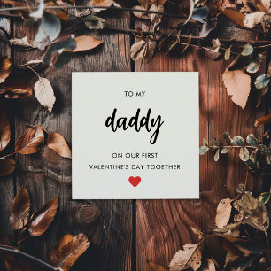 Fijne eerste Valentijnsdag als papa Feestdagenkaart