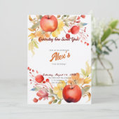 Fijne eerste verjaardag! 1e Jubileum Partij Kaart (Staand voorkant)