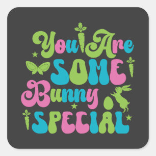 Fijne Eggster. eierenjager Vierkante Sticker