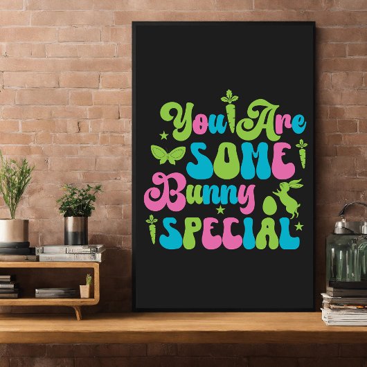 Fijne Eggster. Grappig Pasen Perfect Poster