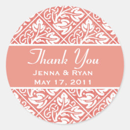 Fijne en  ronde bruiloft, bedankt labels