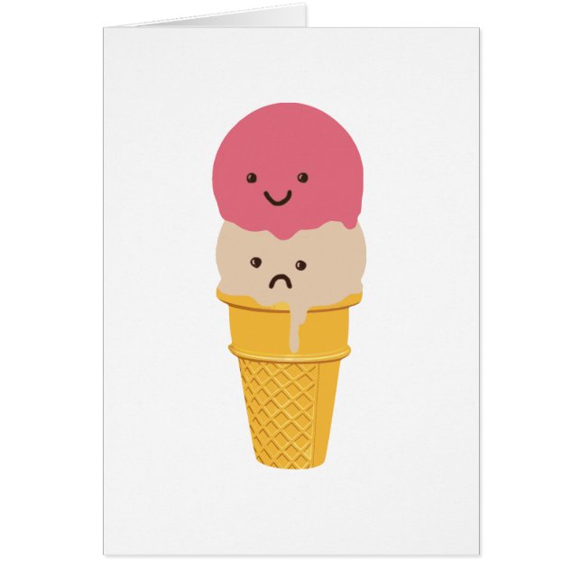 Fijne en Sad Ice Cream Cone (Voorkant)