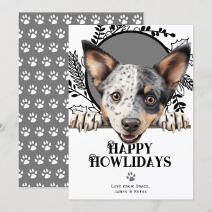 Fijne feestdagen Australian Stumpy Dog Christmas Feestdagenkaart