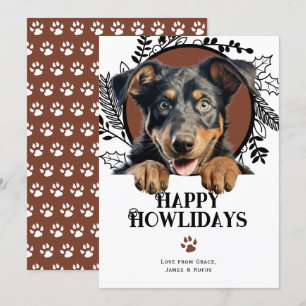 Fijne Feestdagen Beauceron Hond Kerstmis Feestdagenkaart