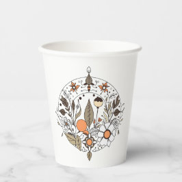 Fijne flora N02 Papieren Bekers