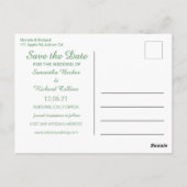 Fijne Floral Border Wedding Briefkaart (Achterkant)