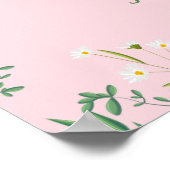 Fijne Floral Border Wedding Poster (Hoek)