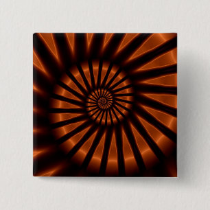 Fijne Fractal Psychedelische Backlighting van Vierkante Button 5,1 Cm