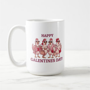 Fijne Galentines Dag Kippen Squad Funny Glam Henne Koffiemok