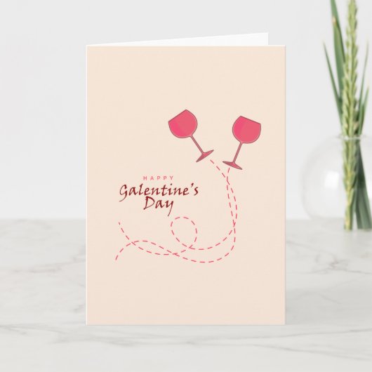 Fijne Galentine's Day kaart (Voorkant)