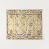 Fijne Gele Dusty Blues Grays Wandkleed (Voorkant (horizontaal))