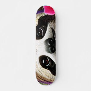 Fijne gleuf met bloemen skateboard