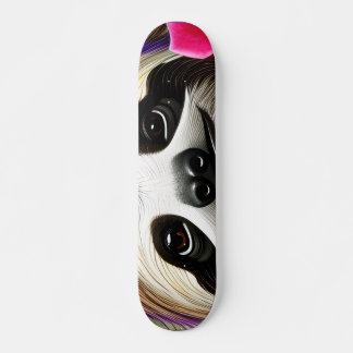 Fijne gleuf met bloemen skateboard