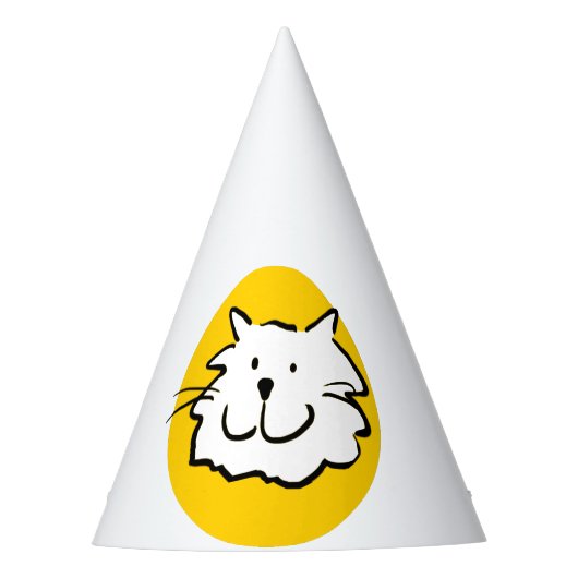 Fijne glimlach. Cat-Thmed Feesthoedjes (Voorkant)