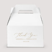 Fijne Gold Calligrafie Hartelijk dank Bedankdoosjes