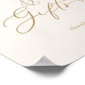 Fijne Gouden Calligrafie | Crème Kaarten en Cadeau Poster (Hoek)