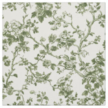 Fijne groene bloem toile