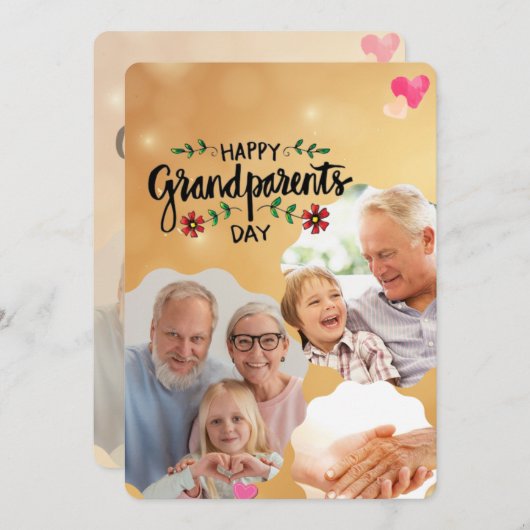 Fijne grootouders dag kaart (Voorkant / Achterkant)