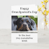 Fijne grootouders Dag tot grootvader van de hond Kaart (Gele Bloem)