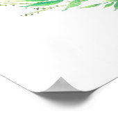 Fijne grote bruiloft-welkomstboodschap poster (Hoek)