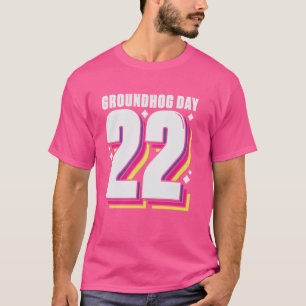 Fijne Groundhog Day 2 Februari Retro Dierenliefheb T-shirt