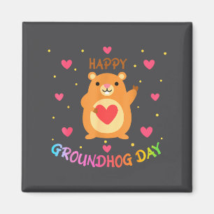 Fijne Groundhog Day Groundhog Day Schattig Woohuck Magneet