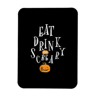Fijne Halloween Eet Drink En Wees Eng Trendy Magneet