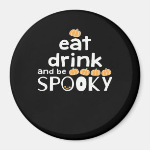 Fijne Halloween Eet Drink En Wees Eng Trendy Magneet