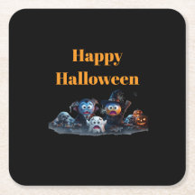 Fijne Halloween Emoji servetten.