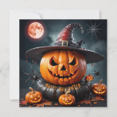 Fijne Halloween Feestdagenkaart (Voorkant)