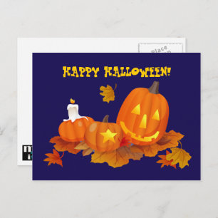 Fijne Halloween! Grappige Jack O'Lanterns Briefkaart