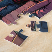 Fijne Halloween | griezelige clown Legpuzzel (Zijkant)