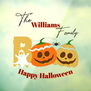 Fijne Halloween Griezelige Pompoen Ruitstickers Raamsticker