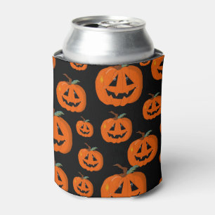 Fijne Halloween Jack O Lantern Illustratieve Kunst Blikjeskoeler