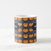 Fijne Halloween! Jack O Lantern Pumpkin Pattern Koffiemok (Center)