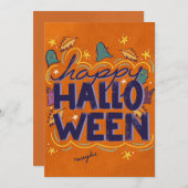 Fijne Halloween Kaart (Voorkant / Achterkant)